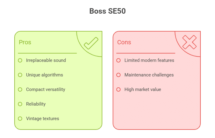 Boss SE50 Pros and Cons