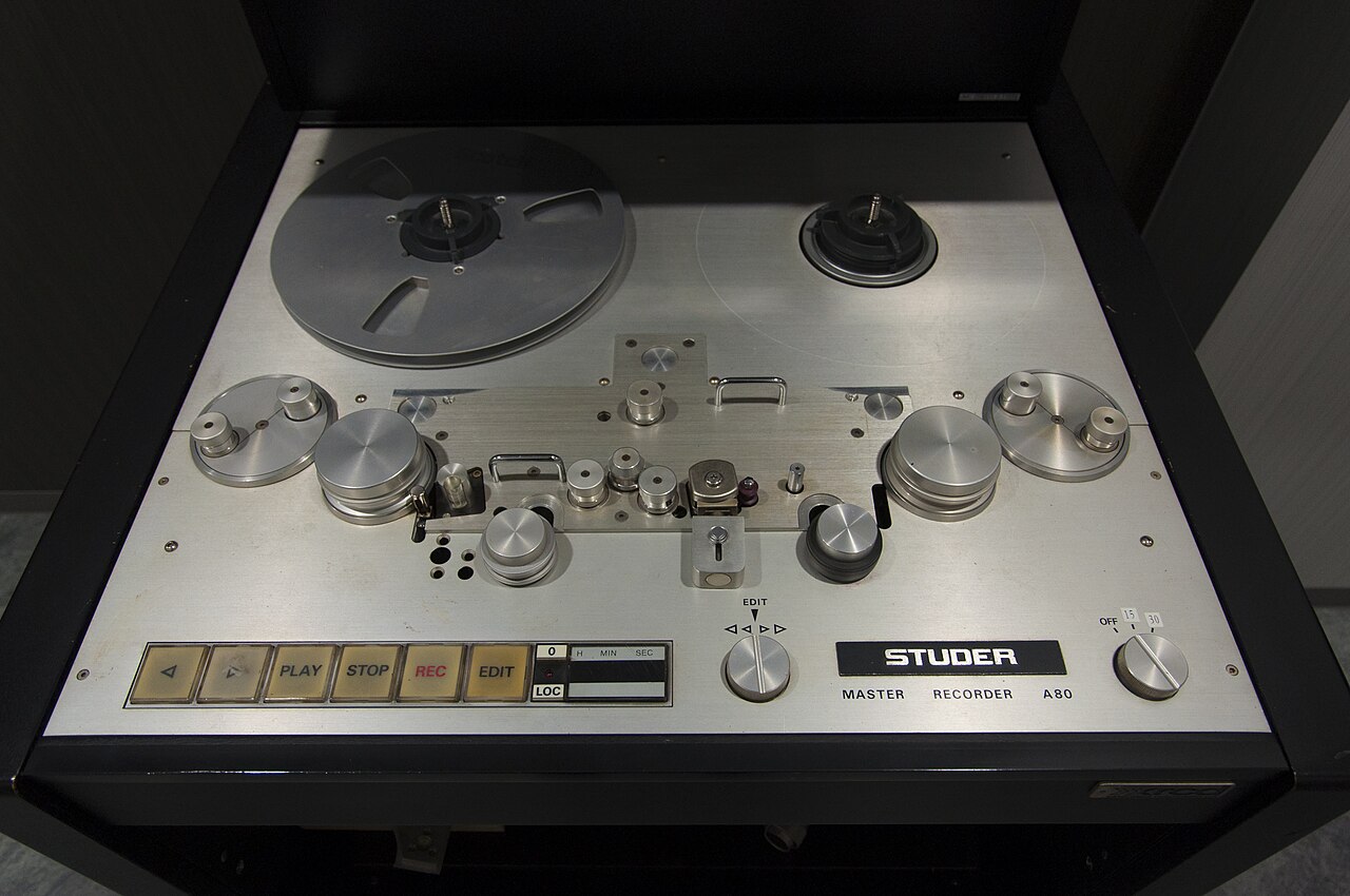Time Stretching 1 A Studer A80 two-track tape recorder in mastering configuration, the kind of machine where tape speed sets both tempo and pitch
